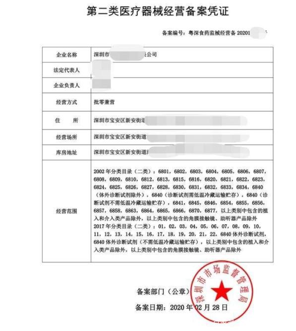 重要资讯:销售口罩、防护服须办理第二类医疗器械经营备案